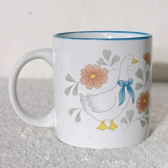 Vintage Blue Ribbon Country Kitchen  Geese Mug - Picture 3 of 9
